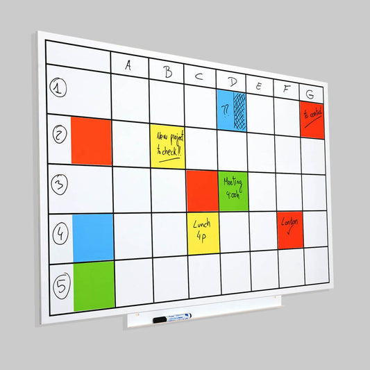 rocada Whiteboard Skin Planner 115,0 x 75,0 cm weiß lackierter Stahl | RD-6420 UP