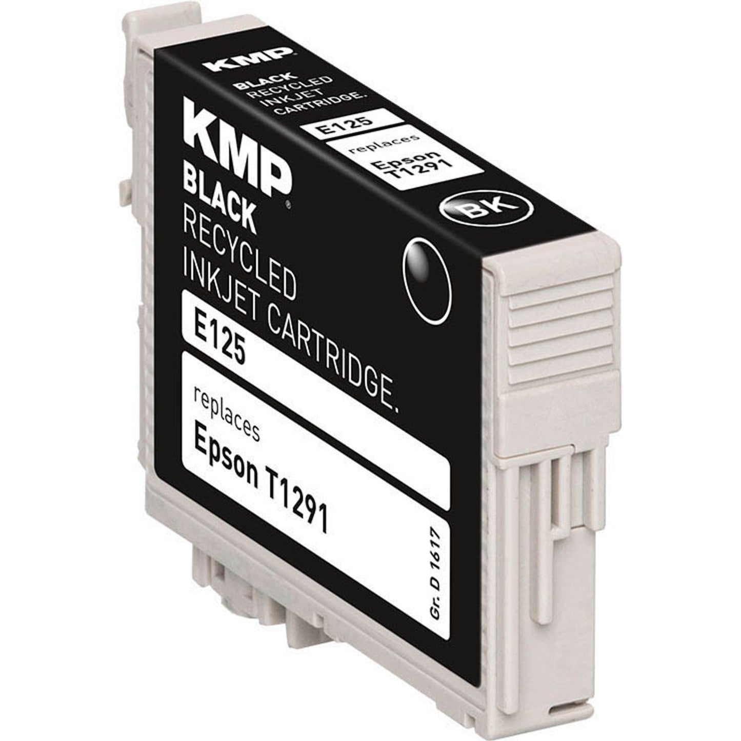KMP E125 schwarz Druckerpatrone kompatibel zu EPSON T1291L | 1617,4001