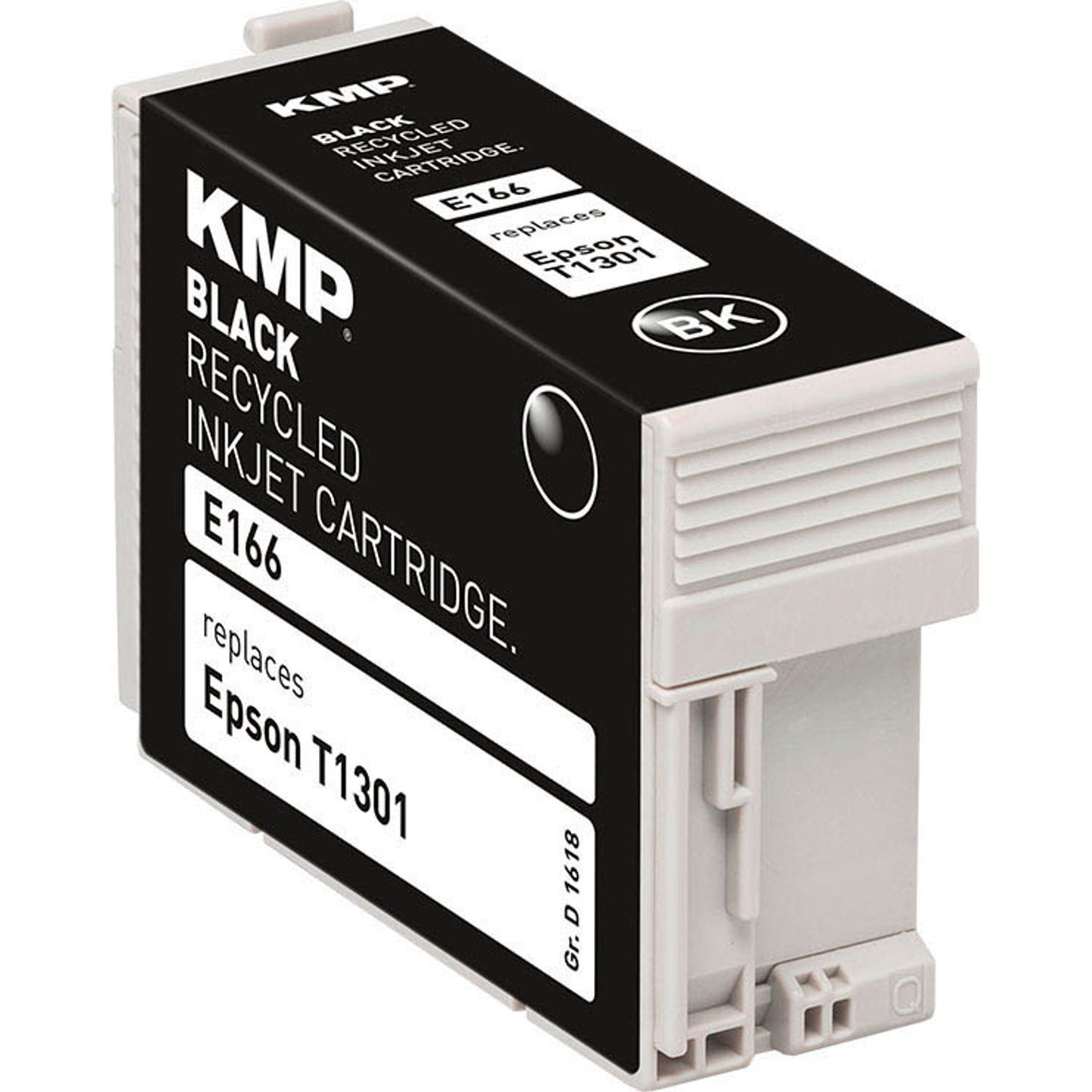KMP E166 schwarz Druckerpatrone kompatibel zu EPSON 13 XL / T1301 XL | 1618,4001