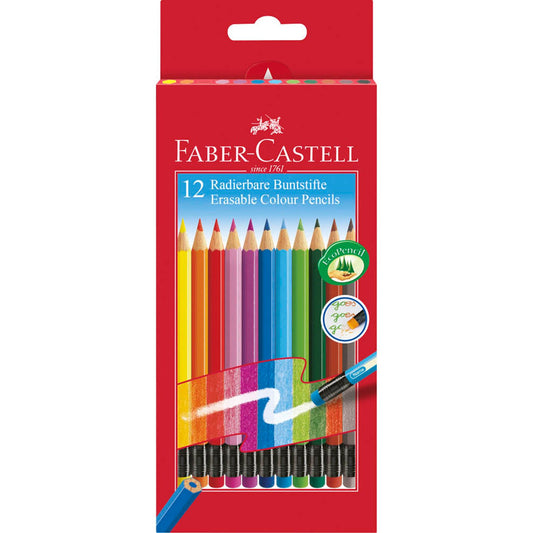 FABER-CASTELL Buntstifte farbsortiert | 116612 | 1 Pack = 12 St.