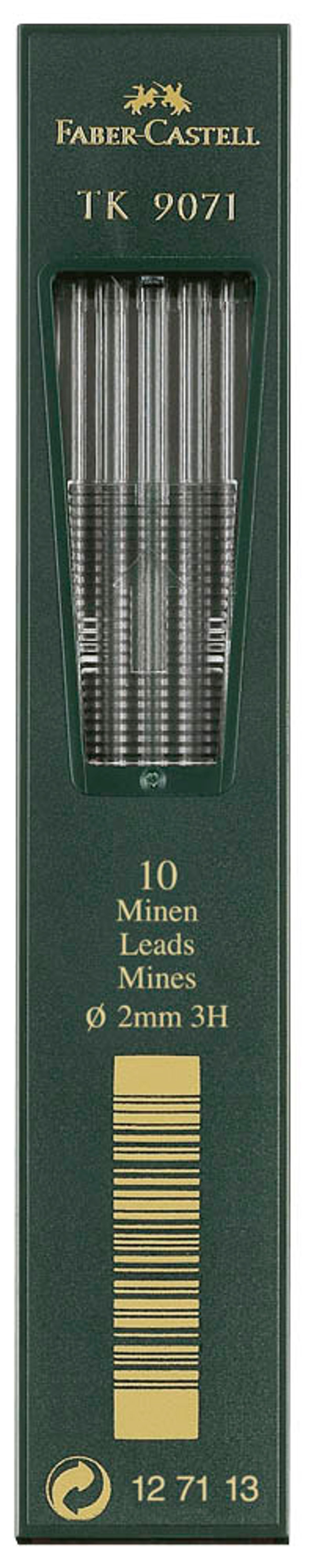 FABER-CASTELL TK 9071 Fallminen-Bleistiftminen schwarz 10 St.