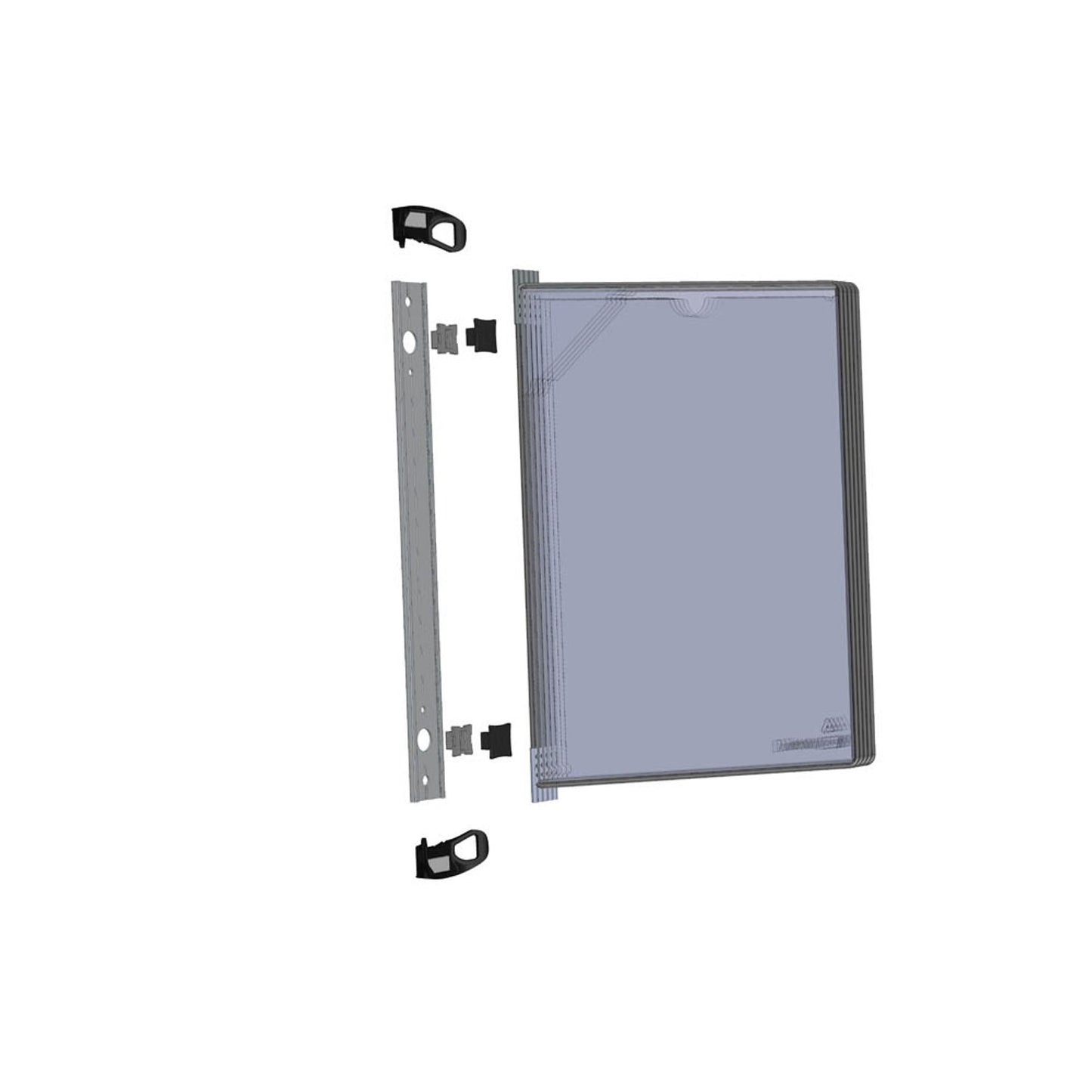 tarifold Wand-Sichttafelsystem PRO DIN A4 schwarz mit . Sichttafeln | 920300