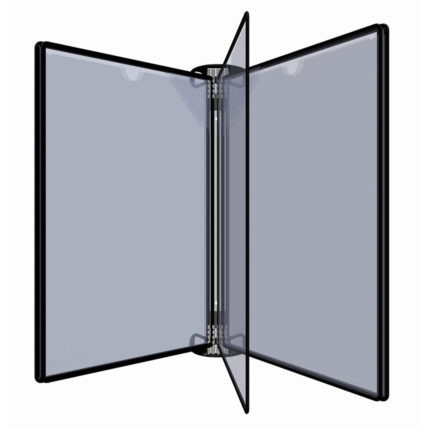 tarifold Wand-Sichttafelsystem PRO DIN A4 schwarz mit . Sichttafeln | 920300