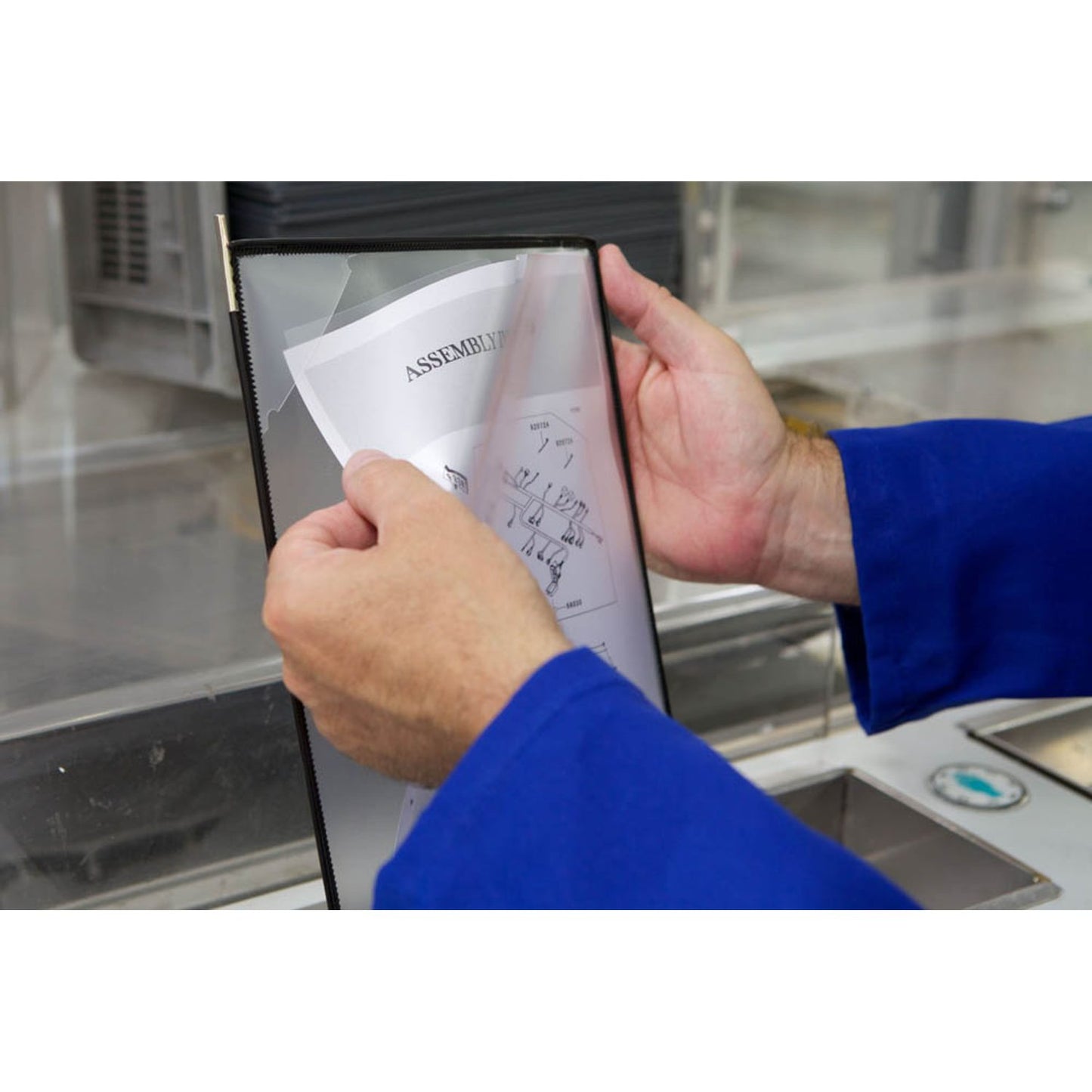 tarifold Wand-Sichttafelsystem PRO DIN A4 schwarz mit . Sichttafeln | 920300