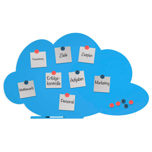 rocada Whiteboard Skin Cloud Shape 115,0 x 75,0 cm blau lackierter Stahl | RD-6450-630