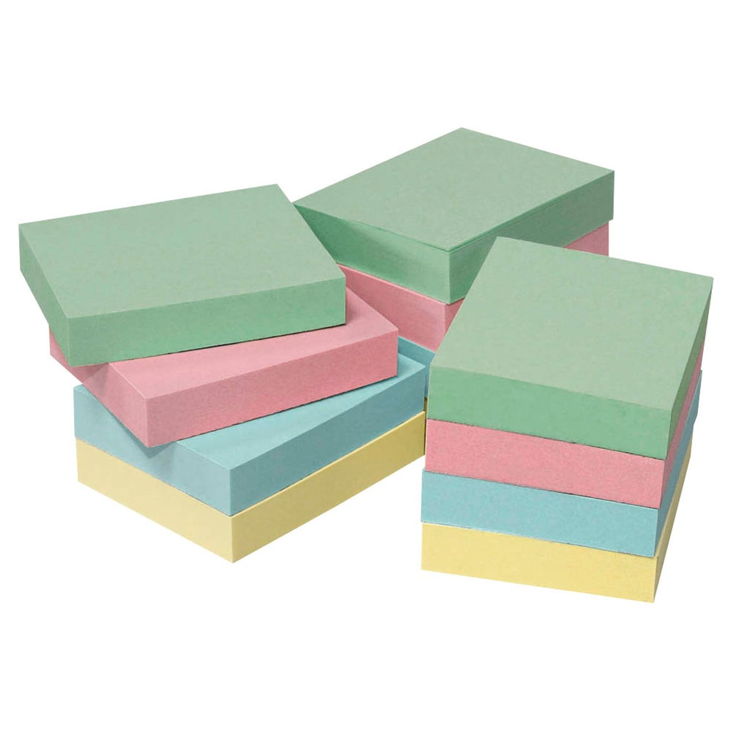 inFO Recycling Haftnotizen farbsortiert, 12 Blöcke | 5653-88BOX | 1 Pack = 12 Blöcke