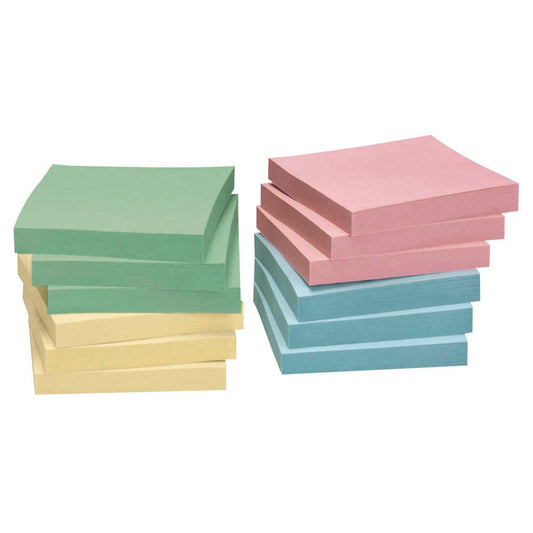 inFO Recycling Haftnotizen farbsortiert, 12 Blöcke | 5654-88BOX | 1 Pack = 12 Blöcke