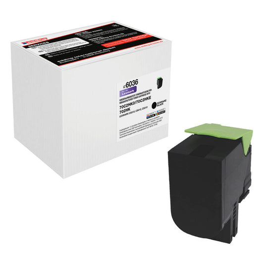 edding EDD-6036 schwarz Toner kompatibel zu LEXMARK 70C2HK0 | 18-6036
