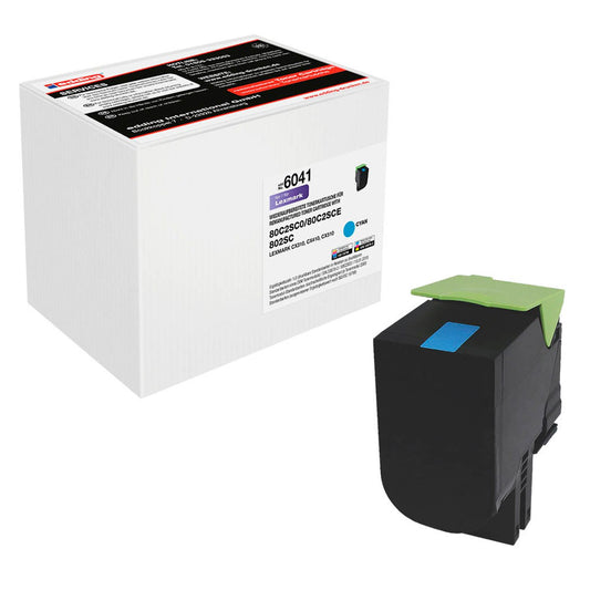 edding EDD-6041 cyan Toner kompatibel zu LEXMARK 80C2SC0 | 18-6041