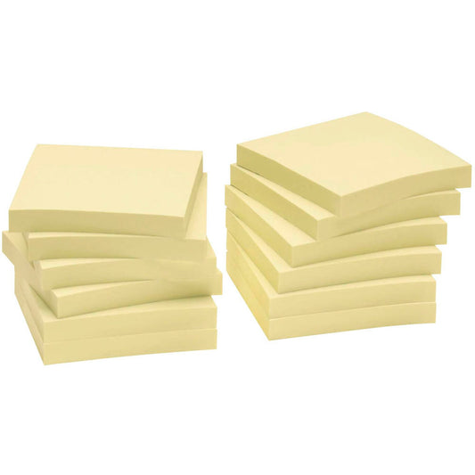 inFO Recycling Haftnotizen gelb, 12 Blöcke | 5654-11BOX | 1 Pack = 12 Blöcke