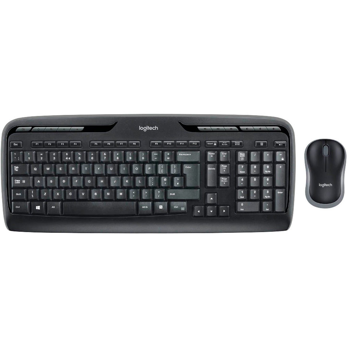 Logitech Wireless Combo MK330 Tastatur-Maus-Set kabellos schwarz, grau | 920-008533