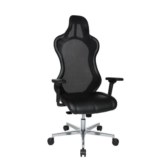 Topstar Bürostuhl Open Chief Premium, Stoff schwarz, Gestell alu | SR79WTW3S100