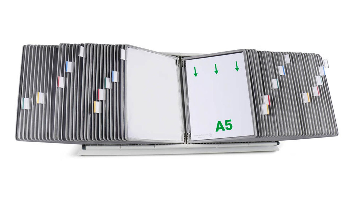 tarifold Sichttafelsystem DIN A5 mit 60 St. Sichttafeln