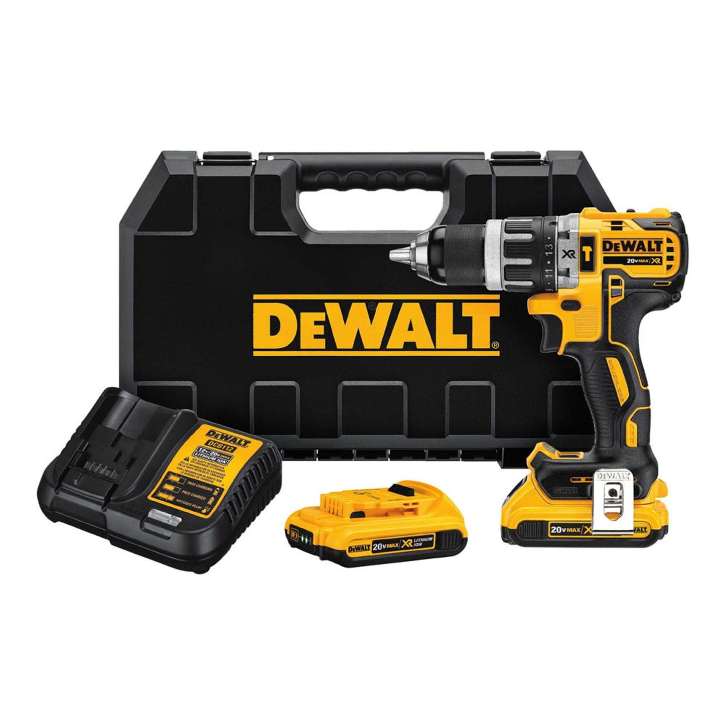DeWALT DCD796D2 Akku-Schlagbohrschrauber-Set 18,0 V, mit 2 Akkus | DCD796D2-QW