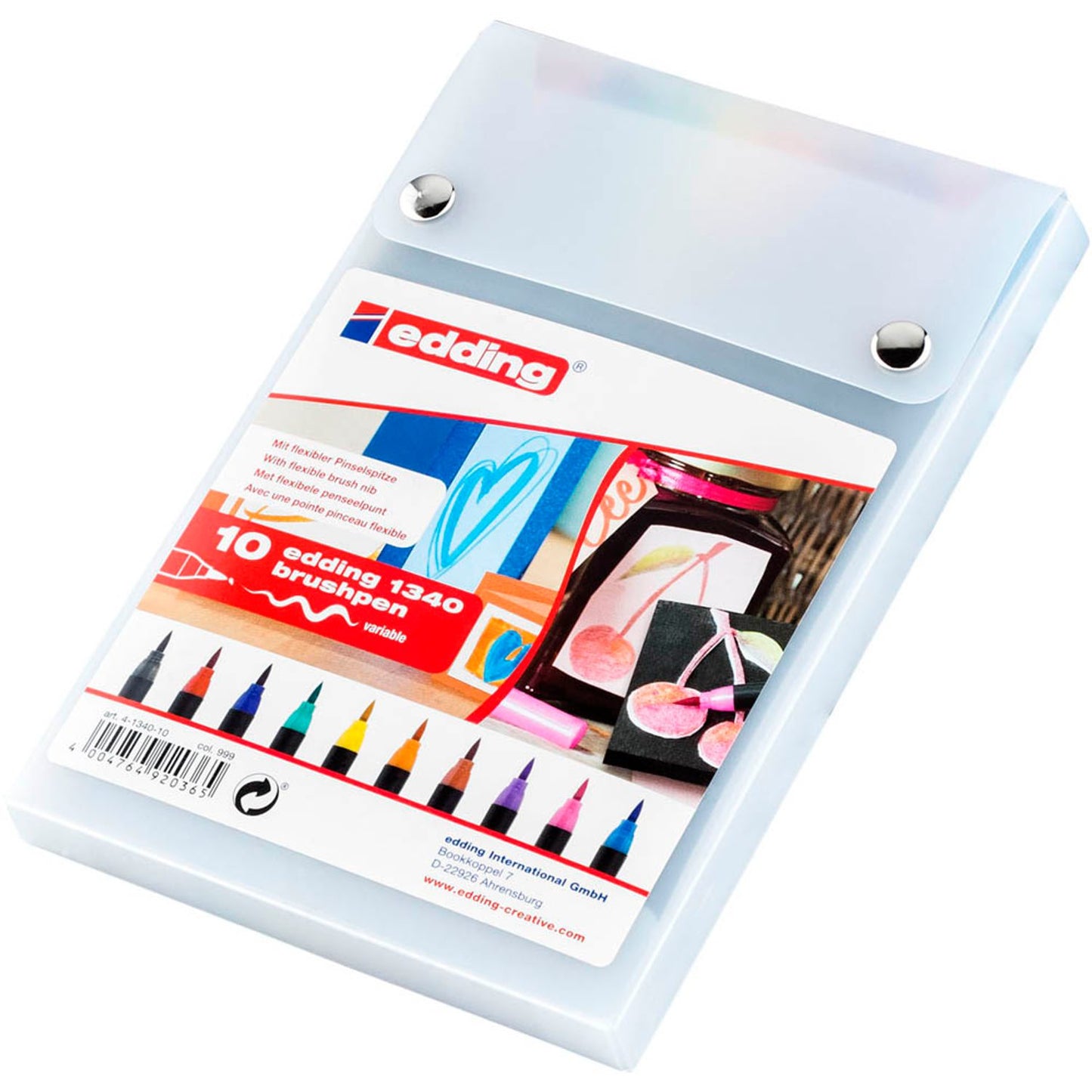 edding 1340 Brush-Pens farbsortiert | 4-1340-10 | 1 Pack = 10 St.