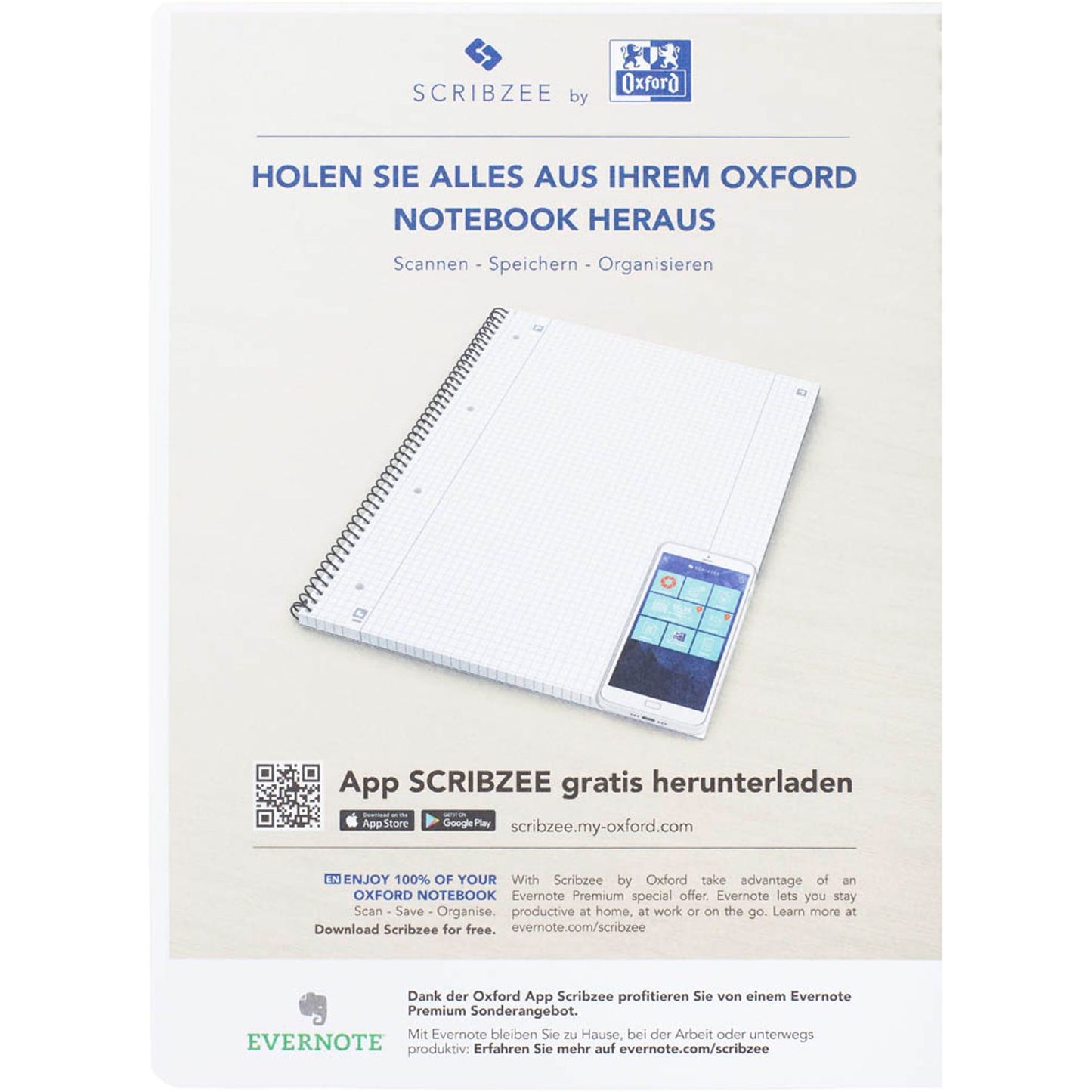 OXFORD Briefblock Office Essentials Briefblock DIN A4 kariert | 100050241