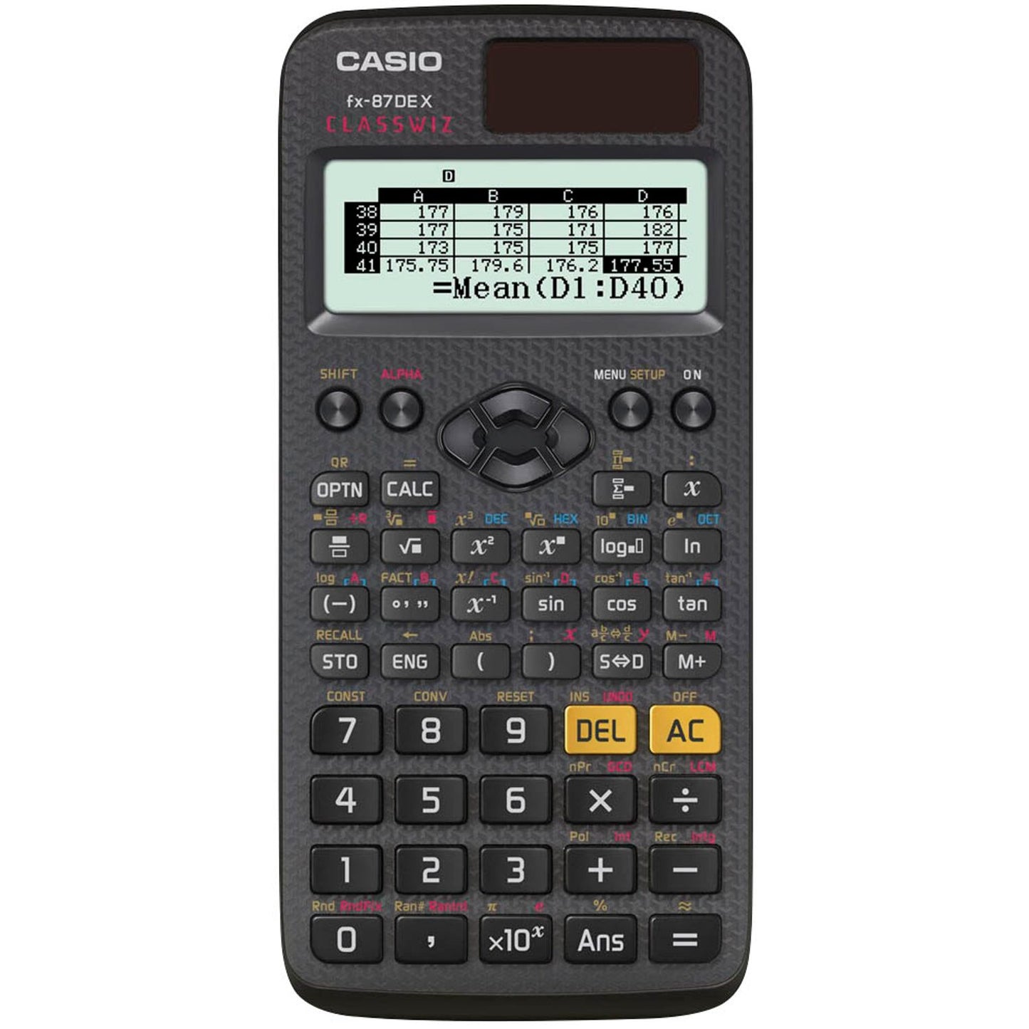 CASIO FX-87DE X Wissenschaftlicher Taschenrechner schwarz | FX-87DEX