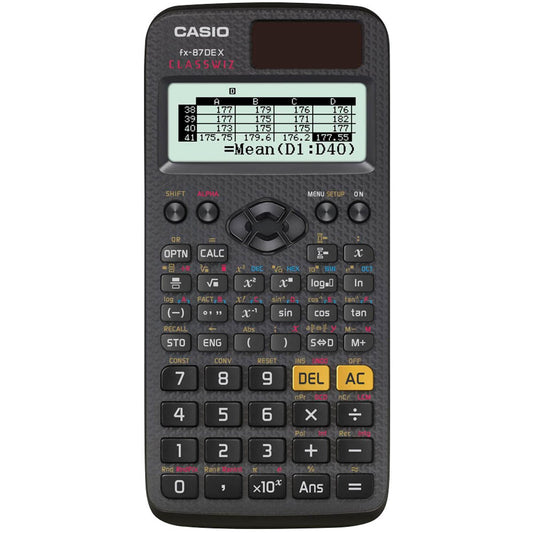 CASIO FX-87DE X Wissenschaftlicher Taschenrechner schwarz | FX-87DEX
