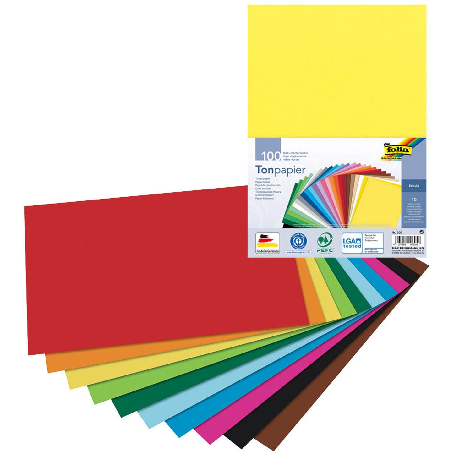 folia Tonpapier  130 g/qm 100 Blatt