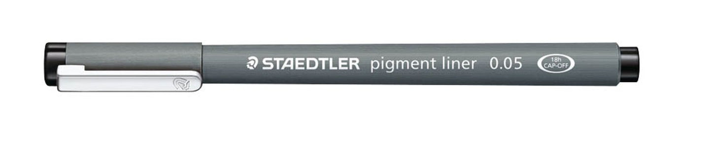 STAEDTLER pigment liner 308 Fineliner schwarz, 1 St.