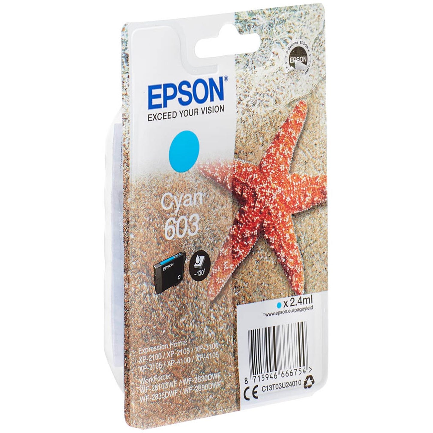 EPSON 603/T03U2 cyan Druckerpatrone | C13T03U24010