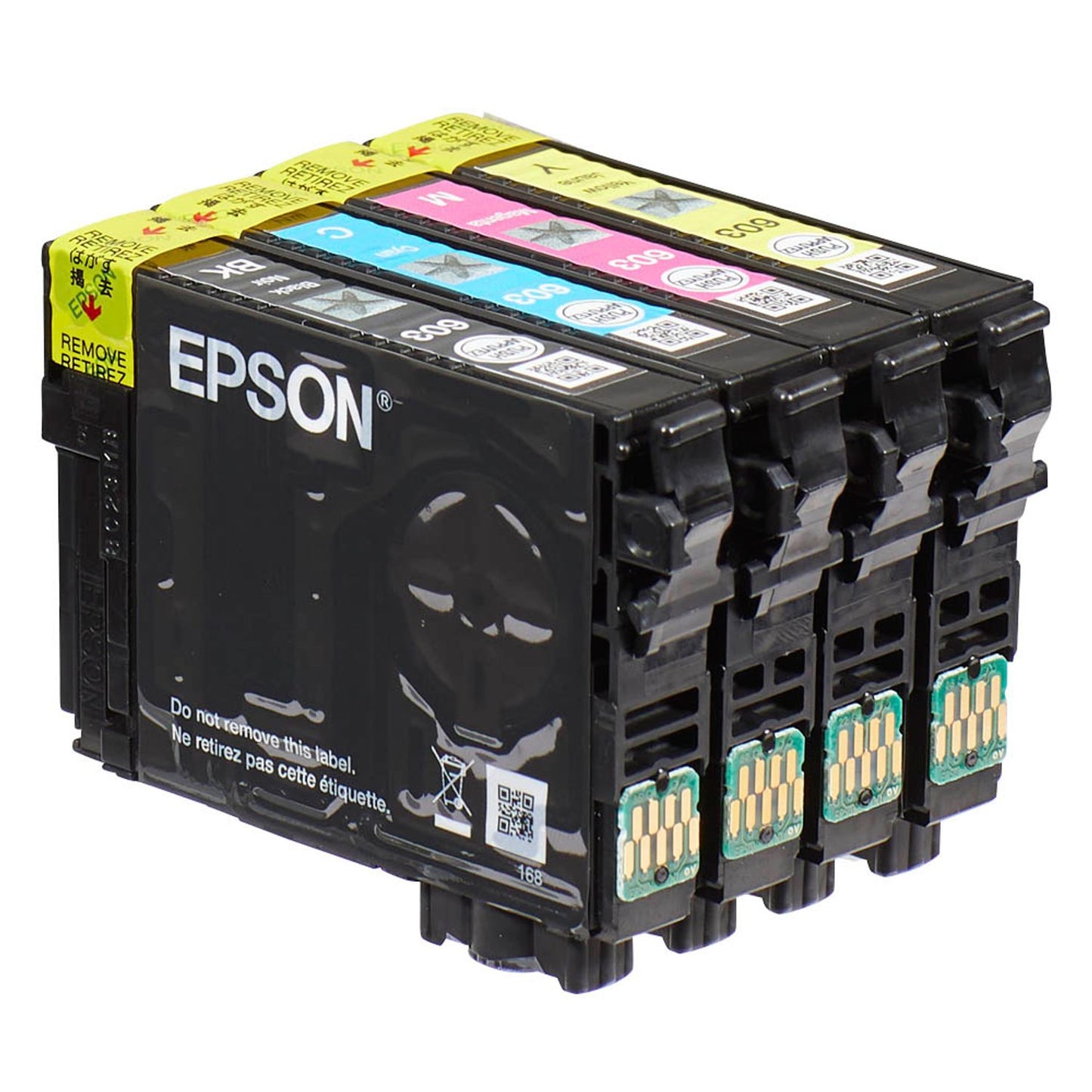 EPSON 603/T03U64 schwarz, cyan, magenta, gelb Druckerpatronen, 4er-Set | C13T03U64010 | 1 Pack = 4 St.
