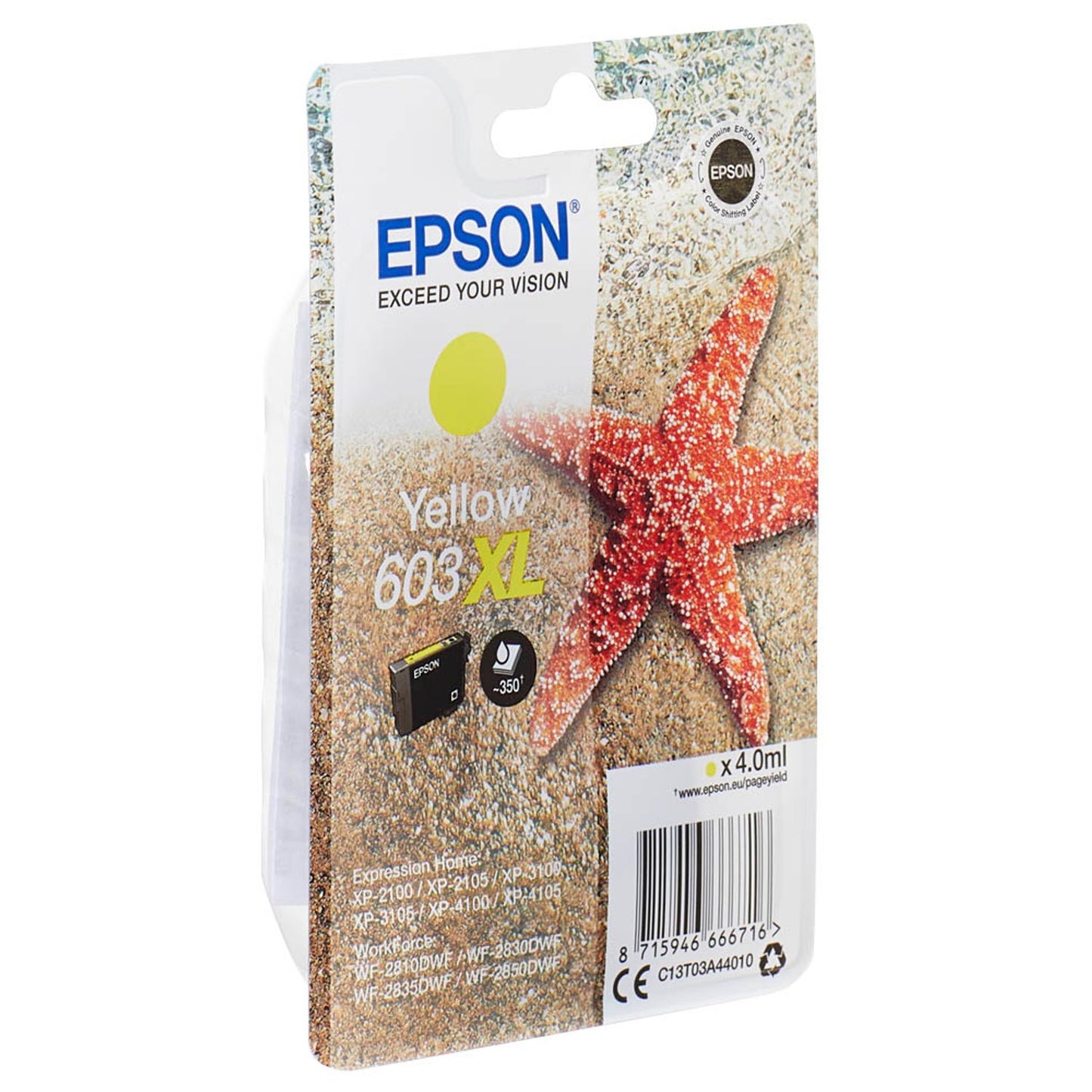 EPSON 603XL/T03A4 gelb Druckerpatrone | C13T03A44010