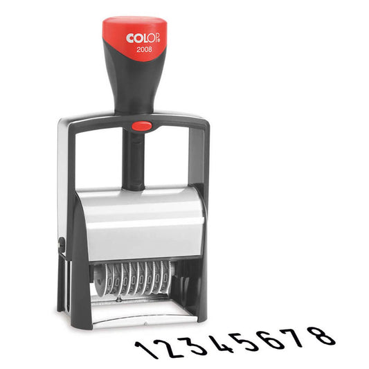 COLOP Ziffernstempel Microban 2008 selbstfärbend schwarz | 106379