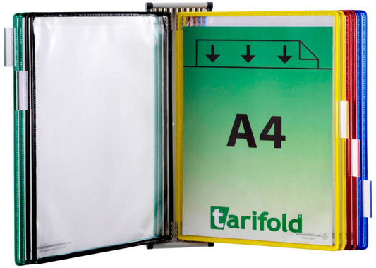 tarifold Wand-Sichttafelsystem DIN A4 farbsortiert