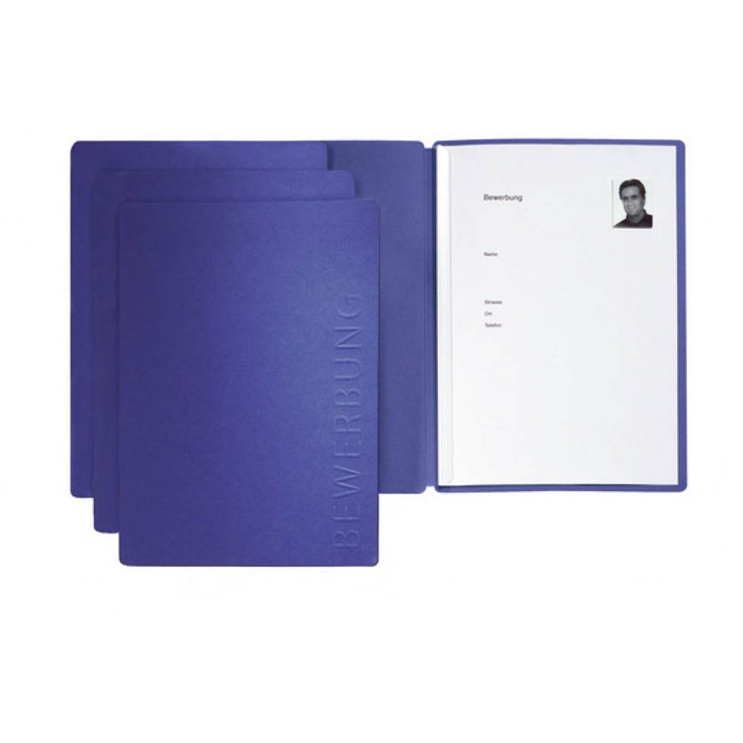 PAGNA Bewerbungsmappe SOLO DIN A4 blau | 22006-02