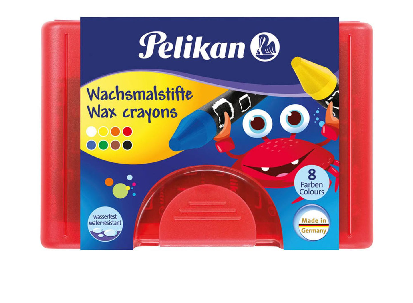 Pelikan Wachsmalstifte farbsortiert, 8 St.