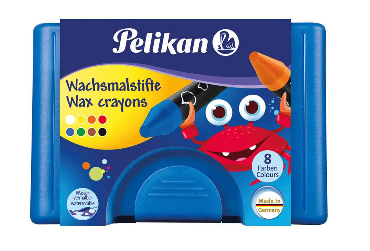 Pelikan Wachsmalstifte farbsortiert, 8 St.