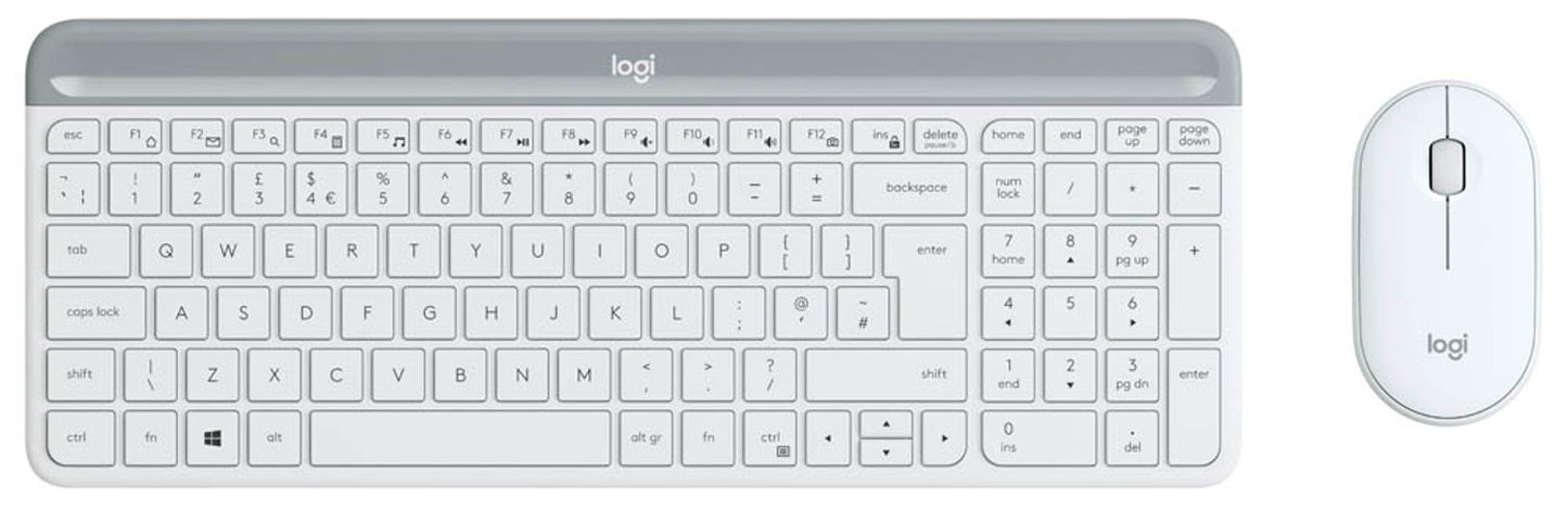 Logitech MK470 Slim Combo Tastatur-Maus-Set kabellos
