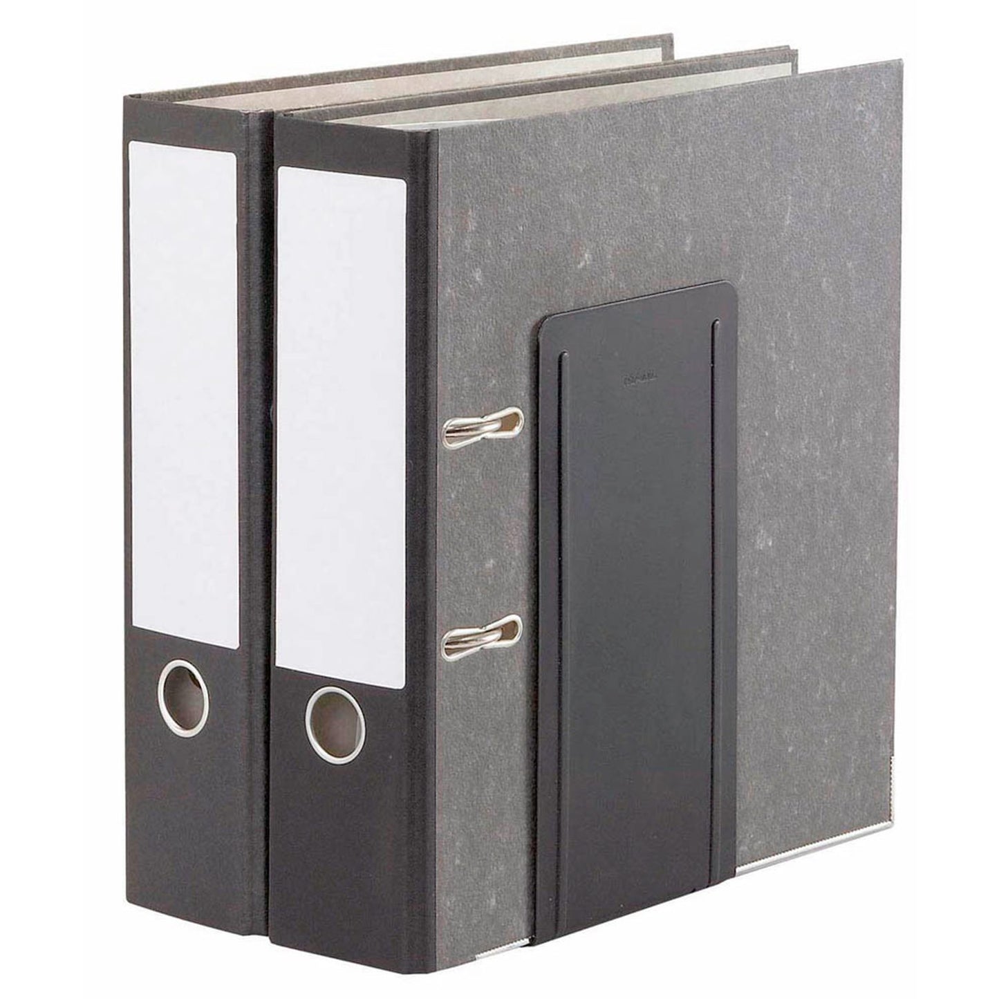 MAUL Buchstützen schwarz 12,0 x 14,0 x 24,0 cm | 3543090 | 1 Pack = 2 St.