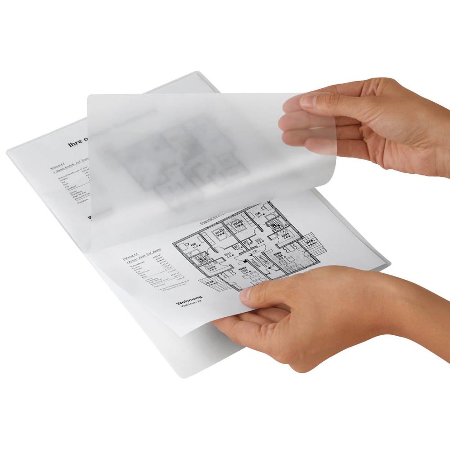 Fellowes Enhance80 Laminierfolien glänzend für A4 80 micron selbstklebender Rücken | 5302202 | 1 Pack = 100 St.