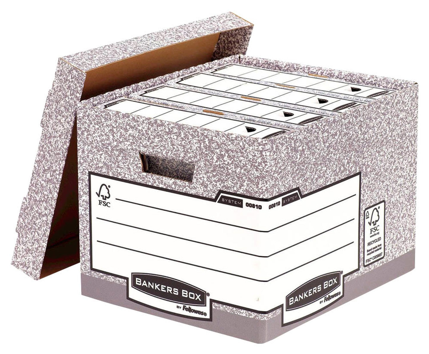 10 Bankers Box Archivboxen 33,5 x 40,4 x 29,2 cm