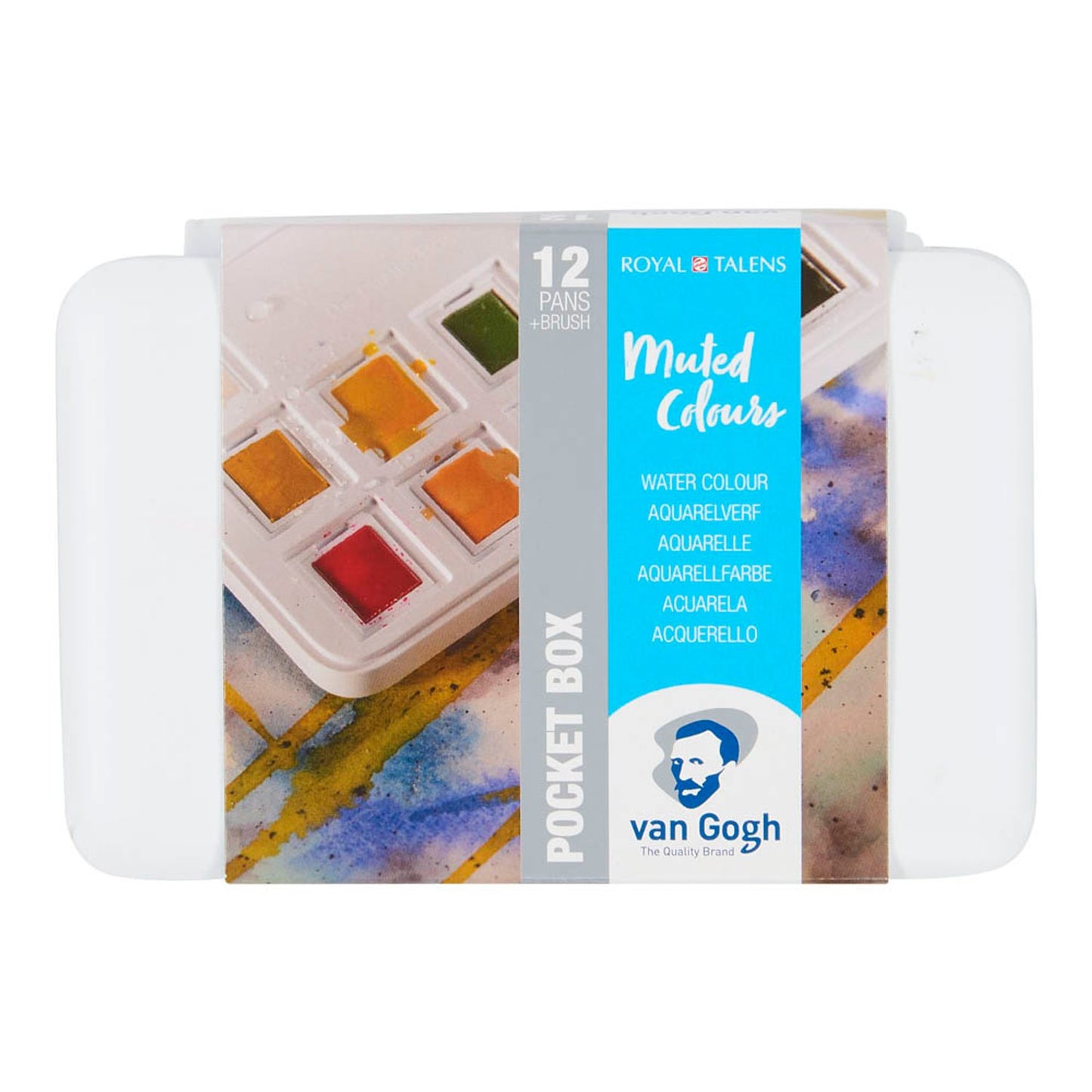 van Gogh Pocket Box Muted Colours Wasserfarbkasten 12 Farben | 20808644