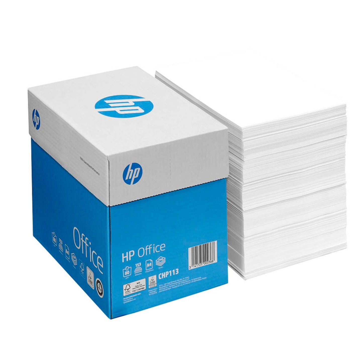 HP Kopierpapier Office DIN A4 80 g/qm Maxi-Box | CHP113 | 1 Box = 2.500 Blatt