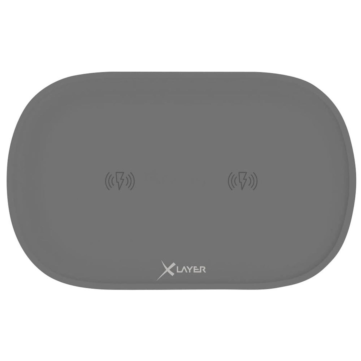 XLAYER Wireless Charging Pad Double Induktive Ladestation anthrazit, 10 Watt | 215762