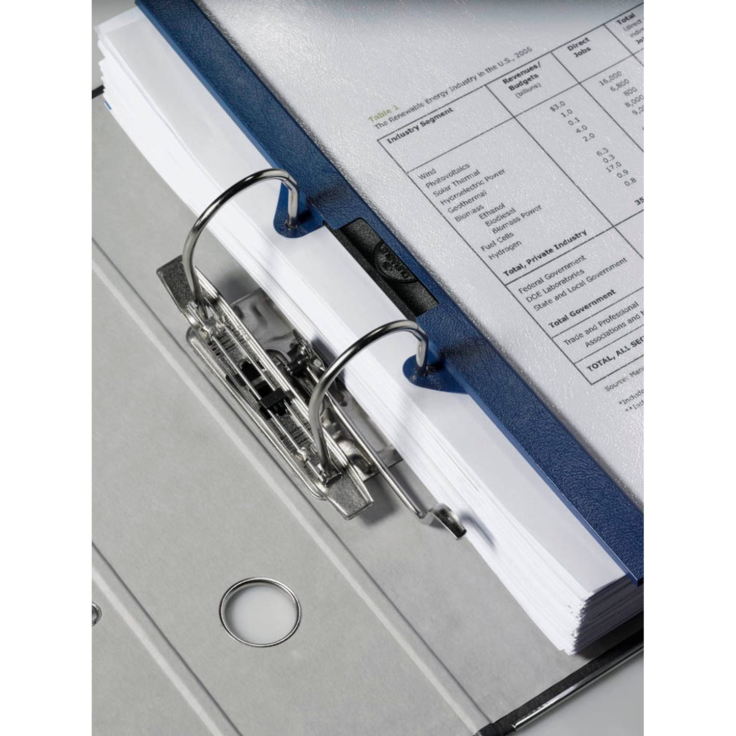 DURABLE Klemmhefter 30 EASY FILE dunkelblau | 222907 | 1 Pack = 25 St.