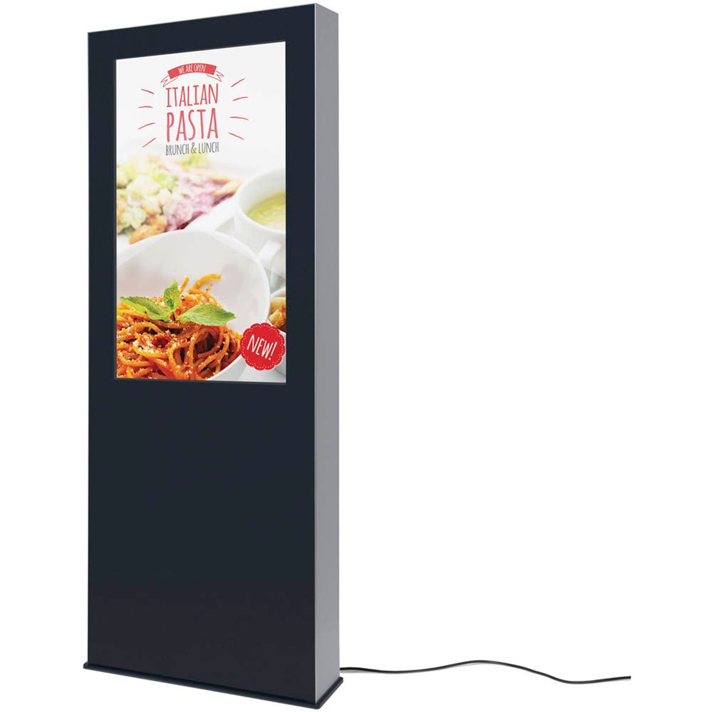 Showdown® Displays Digitale Outdoor-Stele Infostele mit LED-Display 138,7 cm (54,6 Zoll) | DIOTOTEM55ESF