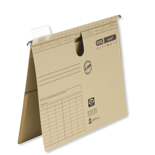 ELBA Hängehefter vertic® ULTIMATE® Karton naturbraun 1 x kaufmännische Heftung | 100552061 | 1 Pack = 50 St.