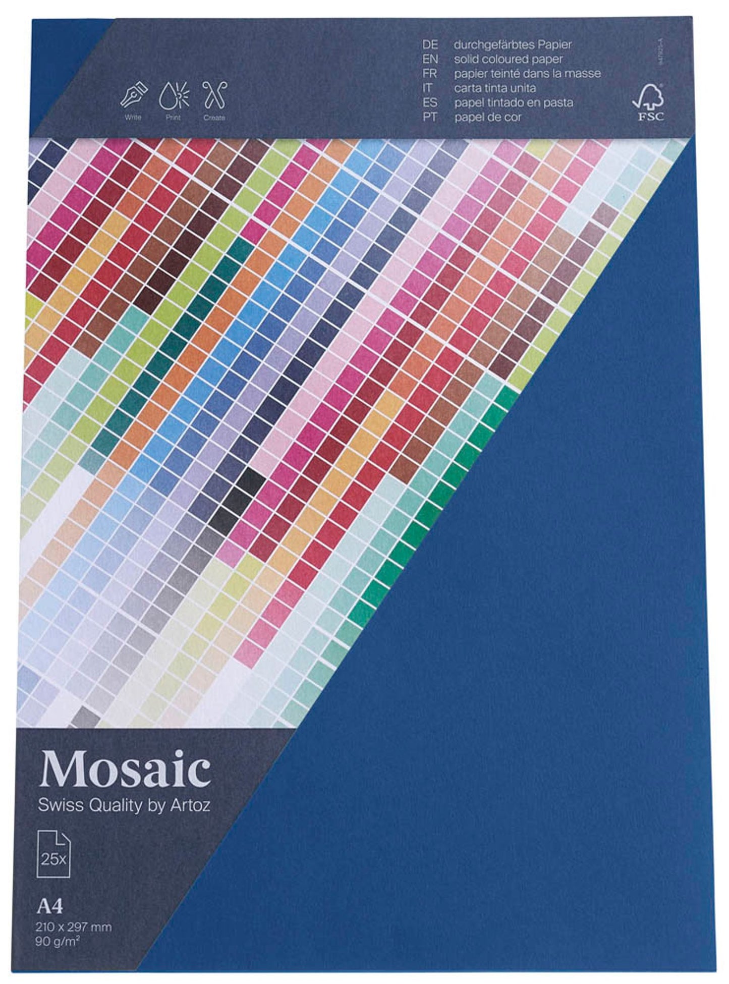 artoz Briefpapier Mosaic DIN A4 90 g/qm 25 Blatt