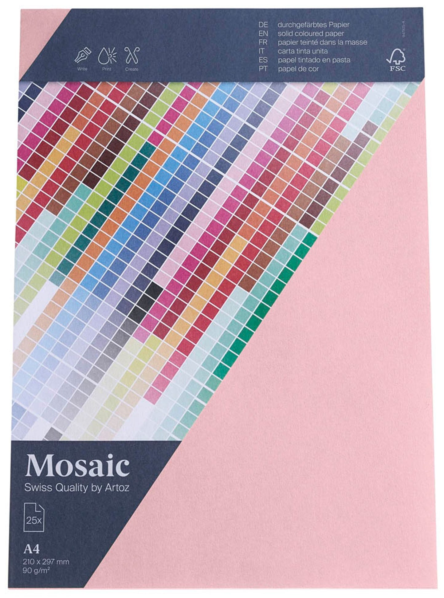 artoz Briefpapier Mosaic DIN A4 90 g/qm 25 Blatt