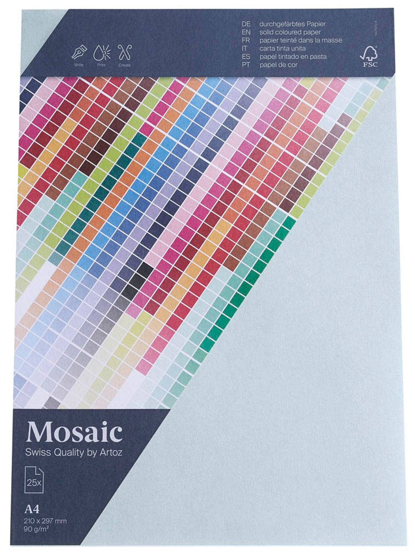 artoz Briefpapier Mosaic DIN A4 90 g/qm 25 Blatt