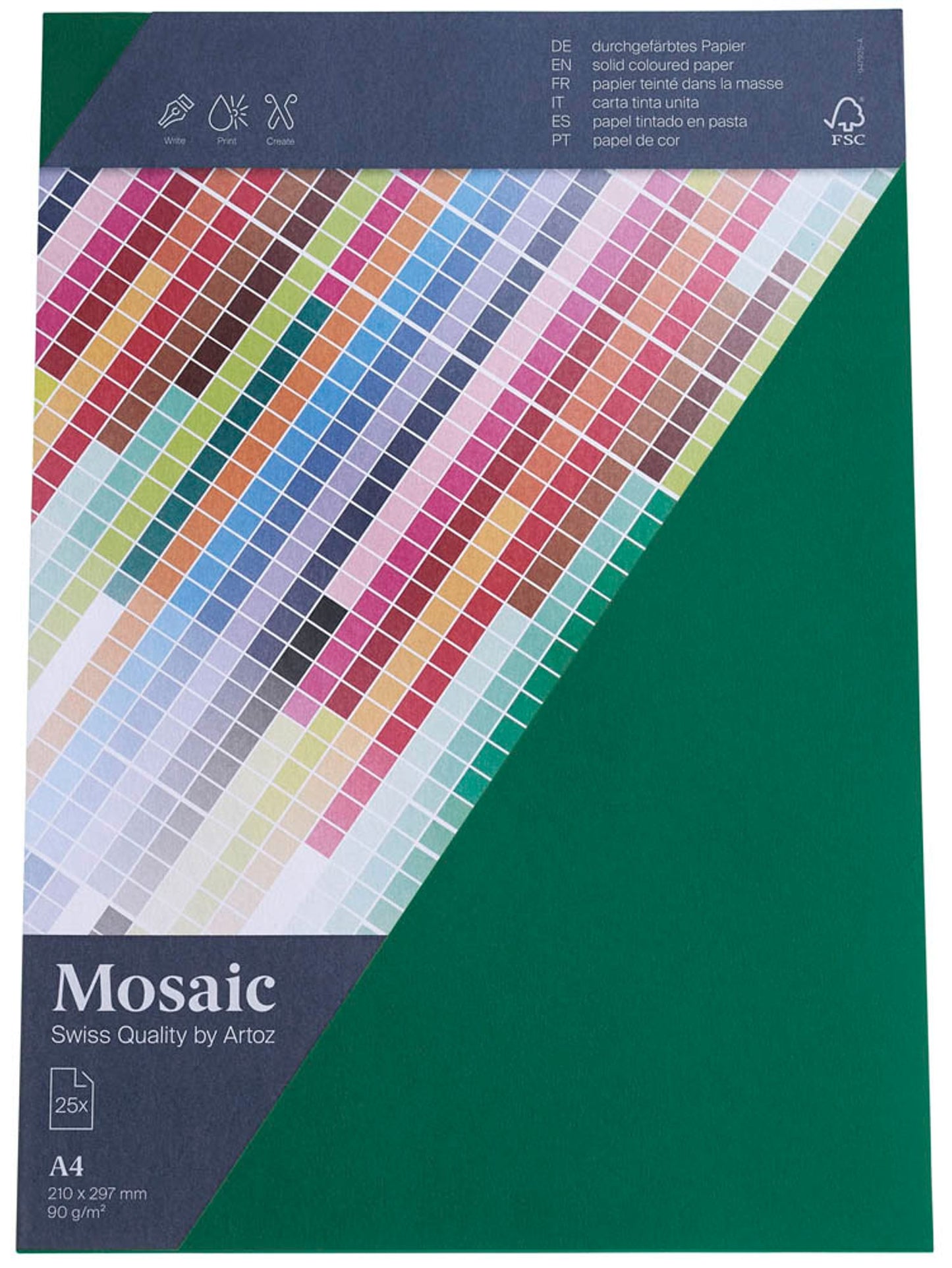 artoz Briefpapier Mosaic DIN A4 90 g/qm 25 Blatt