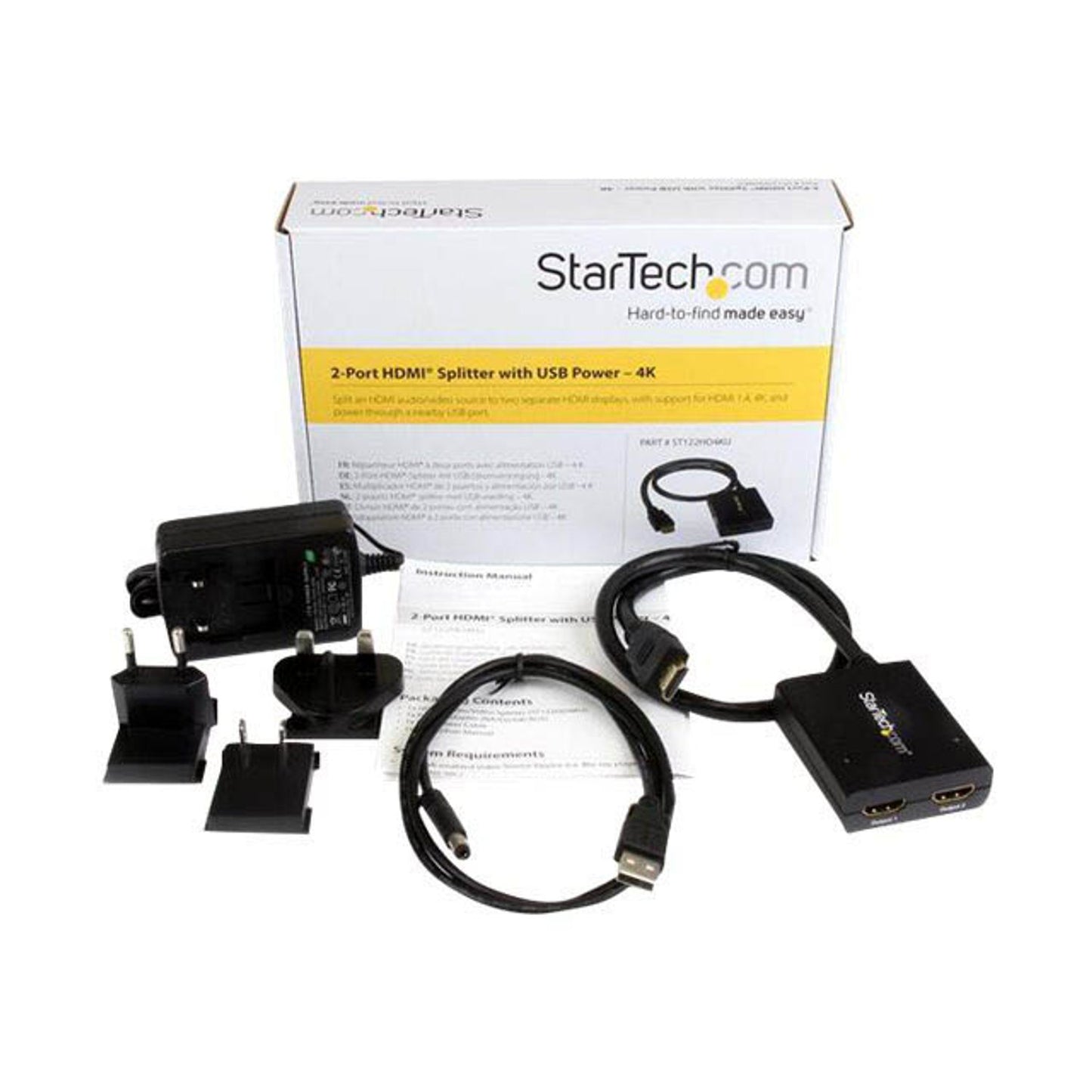 StarTech.com HDMI Splitter | ST122HD4KU
