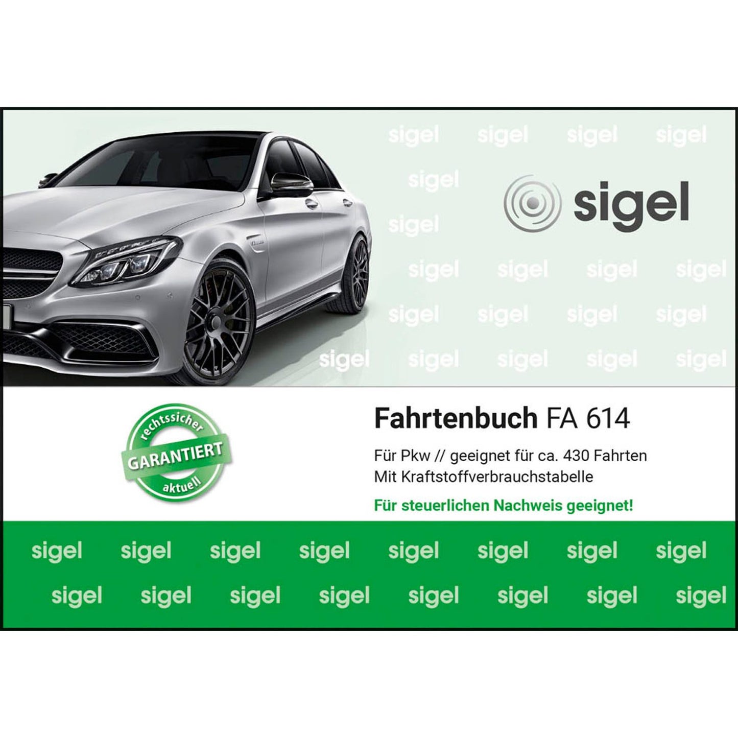 SIGEL Fahrtenbuch, Pkw mit Kraftstoffverbrauch Formularbuch | FA614