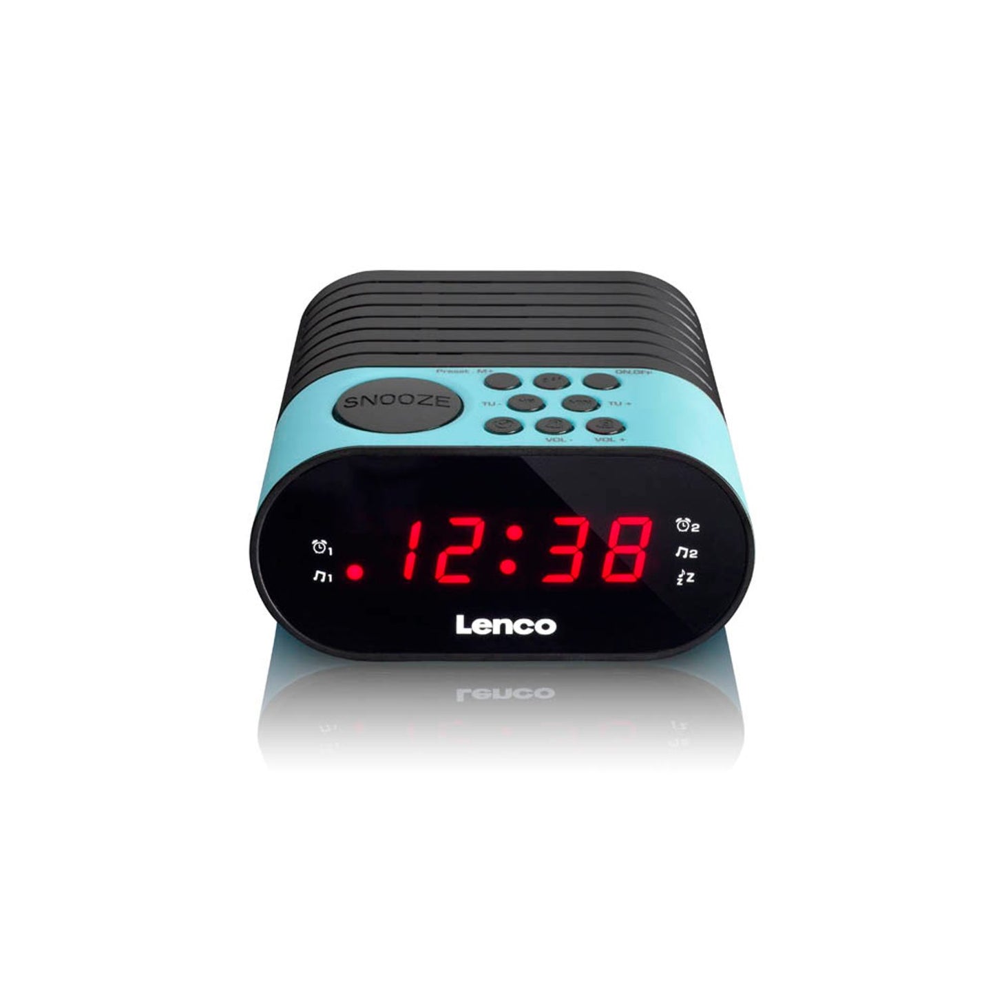 Lenco CR-07 Radiowecker blau, schwarz | CR07 BLUE