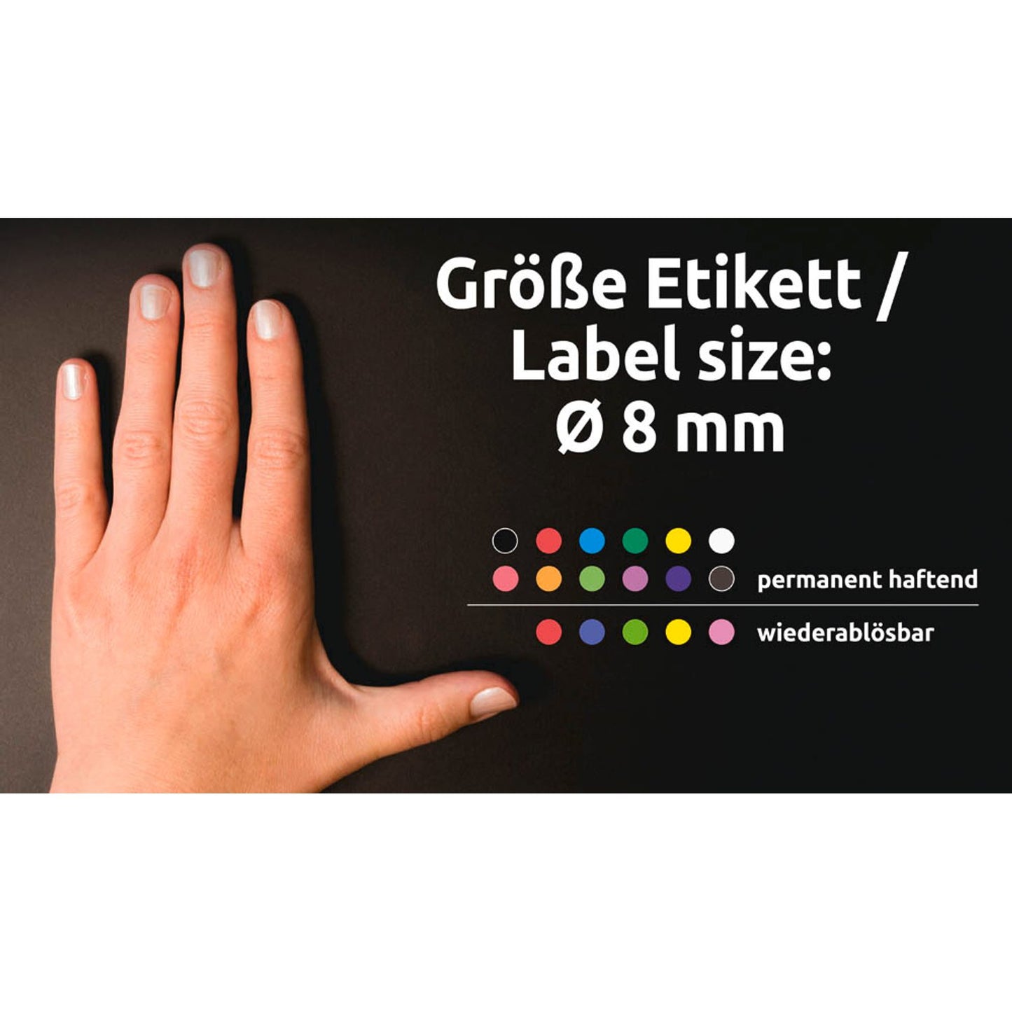 AVERY Zweckform Klebepunkte rosa Ø 8,0 mm | 3111 | 1 Pack = 416 St.
